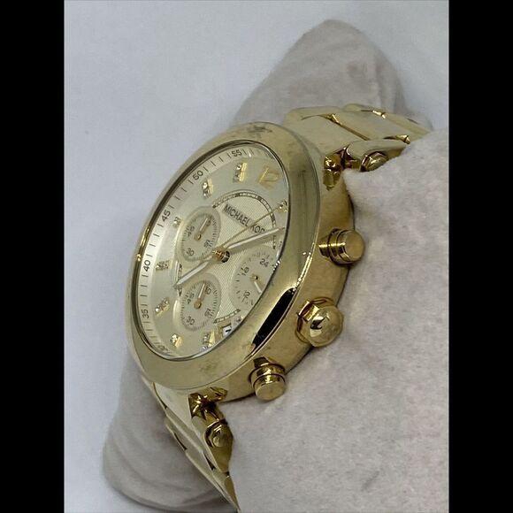 Michael Kors Parker MK5701 Women's Gold Stainless Steel Analog Dial Watch MP891 - Picture 4 of 12